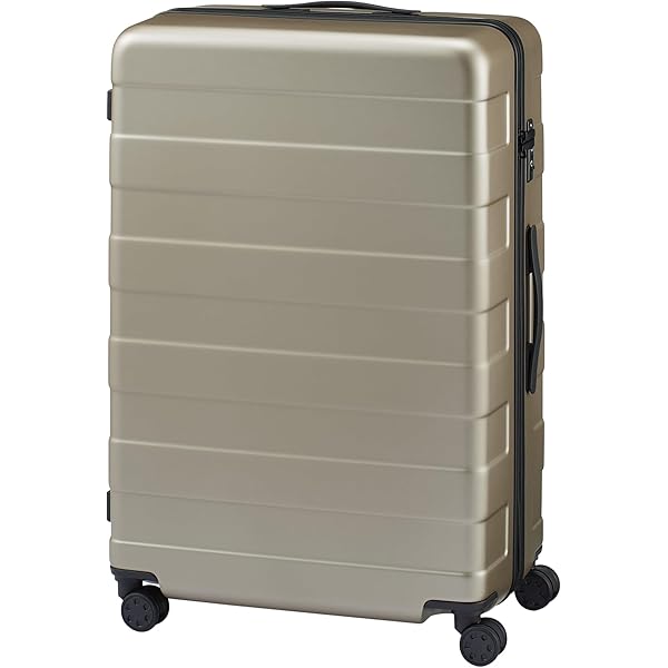 3回使用 無印キャリーバーの高さを自由に調節できるハードキャヤリーケース105L Amazon | 無印良品 バーを自由に調節できる ハードキャリーケース